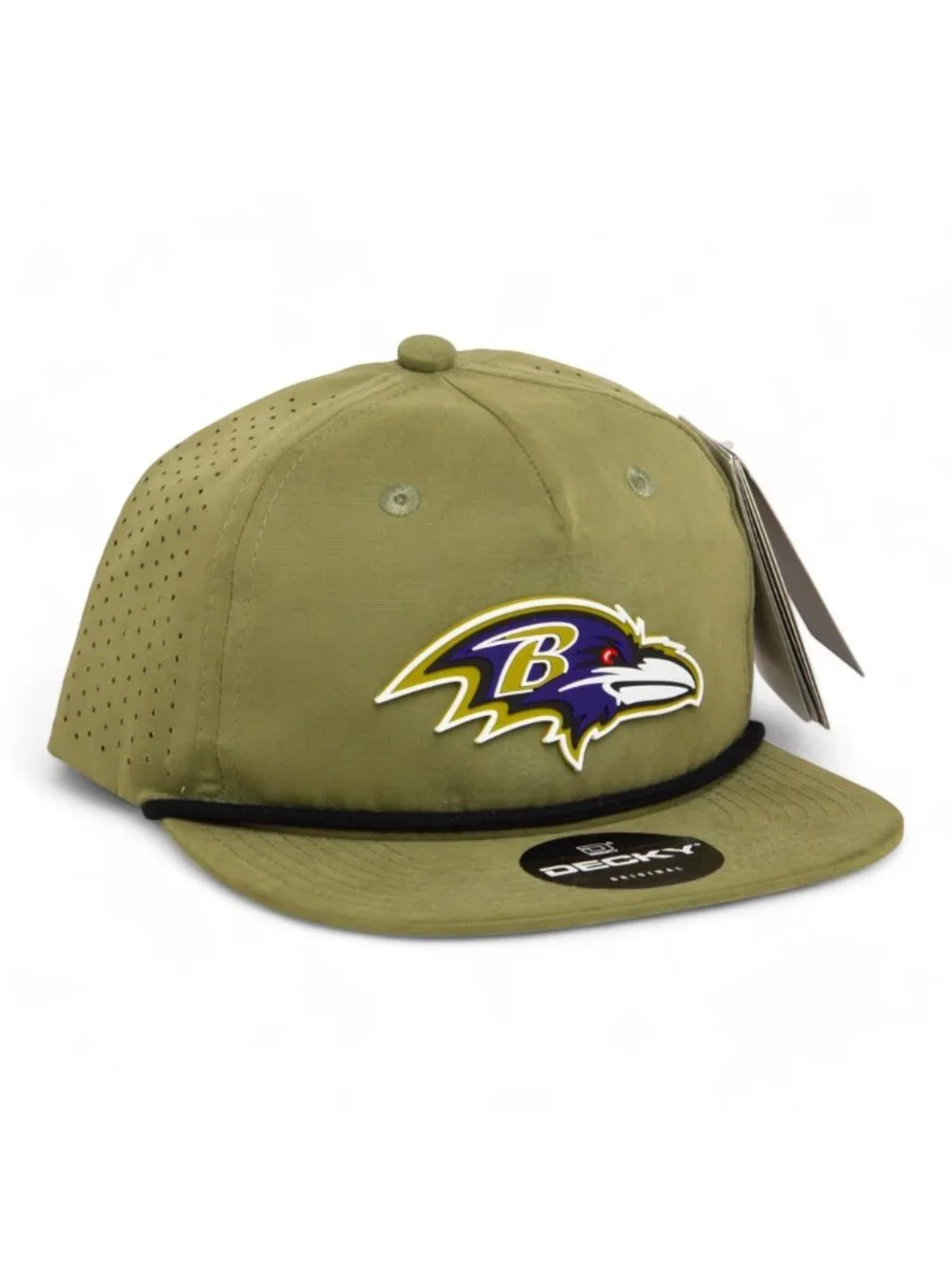 Baltimore Ravens 3D Perforated Rope Hat- Loden/ Black